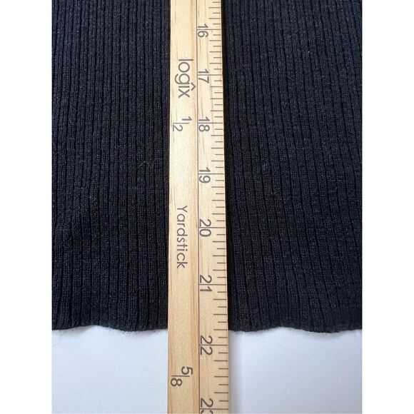 AB Studio Silk Print Trim 3/4 Sleeve Black White Sweater Size 3XL - Picture 10 of 11